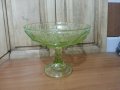 Кристална фруктиера ураново стъкло , снимка 2