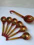 Руски антикварни дървени лъжици , снимка 1