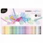 Пастелни цветни моливи 36 цвята Kidea, триъгълни 085408