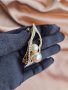 Официална метална шнола в златисто с кристали и перли и закопчаване с френски механизъм. , снимка 10