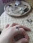 Сребърен пръстен с естествен камък , снимка 3