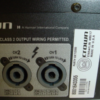 Crown XTi 1000 Power Amplifier х 2 бр. професионални усилватели с DSP /Made in USA/, снимка 4 - Ресийвъри, усилватели, смесителни пултове - 36223740