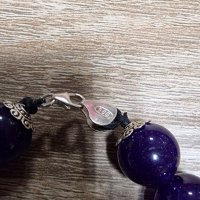 Уникална масивна огърлица и гривна от сребро и Пурпурен Аметист , снимка 5 - Други - 38775274