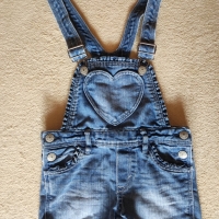 Къс гащеризон за момиче на H&M 116 размер, снимка 5 - Детски къси панталони - 36053849