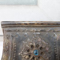 Стара бронзова кутия фишеци, снимка 2 - Антикварни и старинни предмети - 41552161
