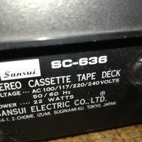 SANSUI SC-636 DECK MADE IN JAPAN-ВНОС FRANCE 2408231421, снимка 15 - Декове - 41954063