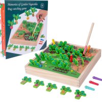 Дървена играчка Градински зеленчуци - Игра за улавяне на буболечки, снимка 4 - Образователни игри - 41646299