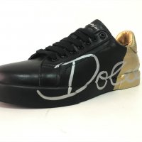 Мъжки обувки Dolce & Gabbana Black/Gold !!!, снимка 1 - Спортно елегантни обувки - 34603427