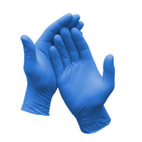 Сини нитрилни ръкавици!