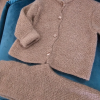 Нов бебешки сет Zara 100 % вълна от алпака , снимка 2 - Комплекти за бебе - 44744651