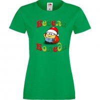 Дамска тениска Коледа Весела Коледа миньон, снимка 5 - Тениски - 34690752
