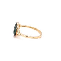 Златен дамски пръстен 1,85гр. размер:56 14кр. проба:585 модел:21863-1, снимка 2 - Пръстени - 44201860