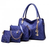Дамска чанта от Еко кожа - Елегантен комплект чанти от 4 части, снимка 3 - Чанти - 39805358