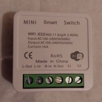Tuya Wifi Mini Smart Switch 16A 2-пътни DIY превключватели, снимка 1 - Други - 35723619