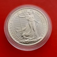 2 pounds 2021 Britania 1 oz silver 9999, снимка 1 - Нумизматика и бонистика - 40735496