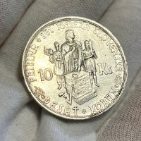 10 крони 1944 г, Словакия - сребърна монета, снимка 1 - Нумизматика и бонистика - 41317819