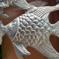 Алуминиева декорация с риби, снимка 6 - Декорация за дома - 41604243