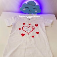 Подаръчен комплект * персонална лампа облаче с име по поръчка * тениска с надпис по поръчка, снимка 2 - Подаръци за рожден ден - 34509840