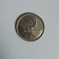 25 цента 1968 Канада, снимка 2 - Нумизматика и бонистика - 40461561