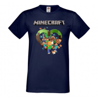 Мъжка тениска майнкрафт Minecraft 5,Minecraft,Игра,Забавление,подарък,Изненада,Рожден Ден., снимка 12 - Тениски - 36495159