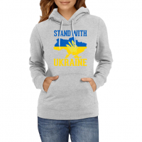 СуитшъртДамски Суитчър/ Stand With Ukraine 1,Support Ukraine, , снимка 2 - Суичъри - 36229620