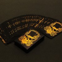 Карти за игра с черепи - Gold, снимка 3 - Карти за игра - 35816701