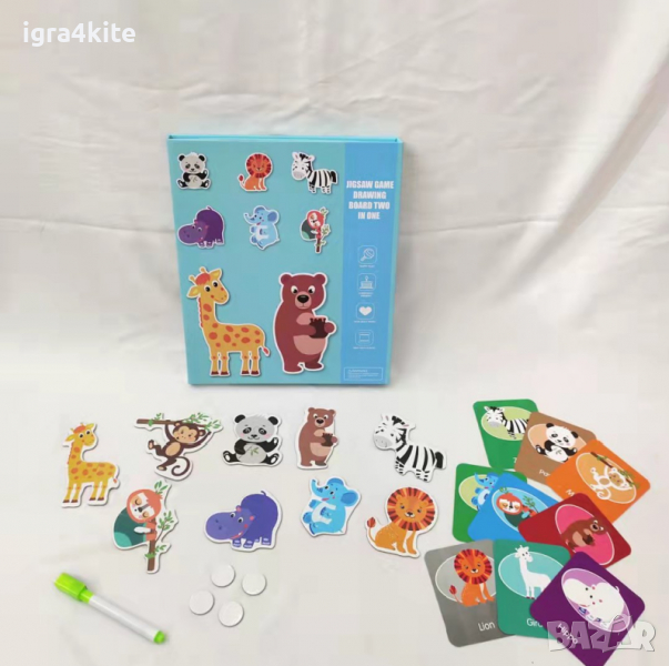 дигитална магнитна кутия с магнити на горски животни / 3 модела, снимка 1