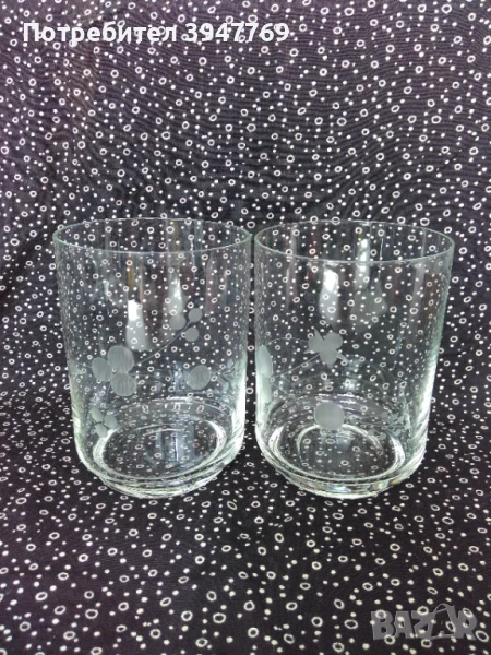 2 големи стъклени чаши, снимка 1