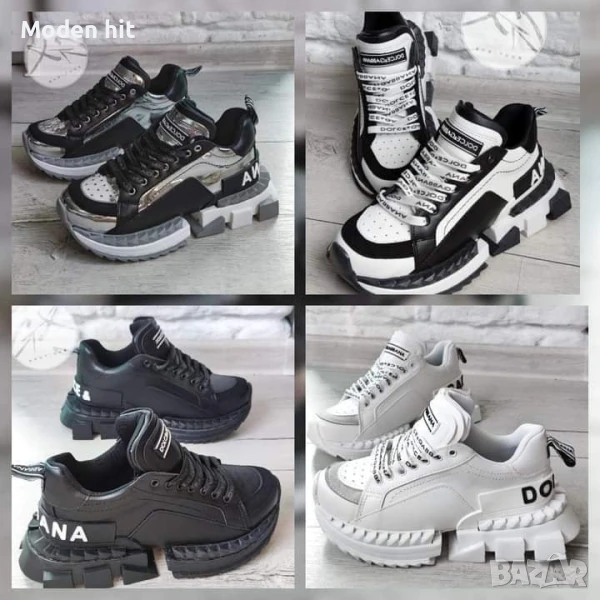 Последни чифтове! Dolce&Gabbana дамски сникърси реплика висок клас, снимка 1