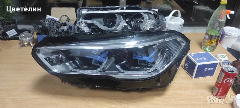 Ляв фар фарове BMW X5 G05 laser far farove БМВ х5 г05 лазер F00HTB707113 9481789-07, снимка 1