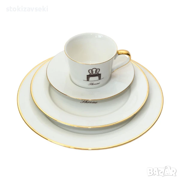 Луксозен порцеланов сервиз за хранене, снимка 1