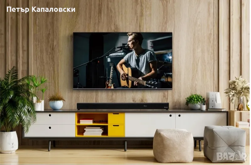 Саундбар, JVC, TH-D357B, 50 W, Вграден субуфер, Bluetooth, USB (MP3), Оптичен изход, AUX., снимка 1