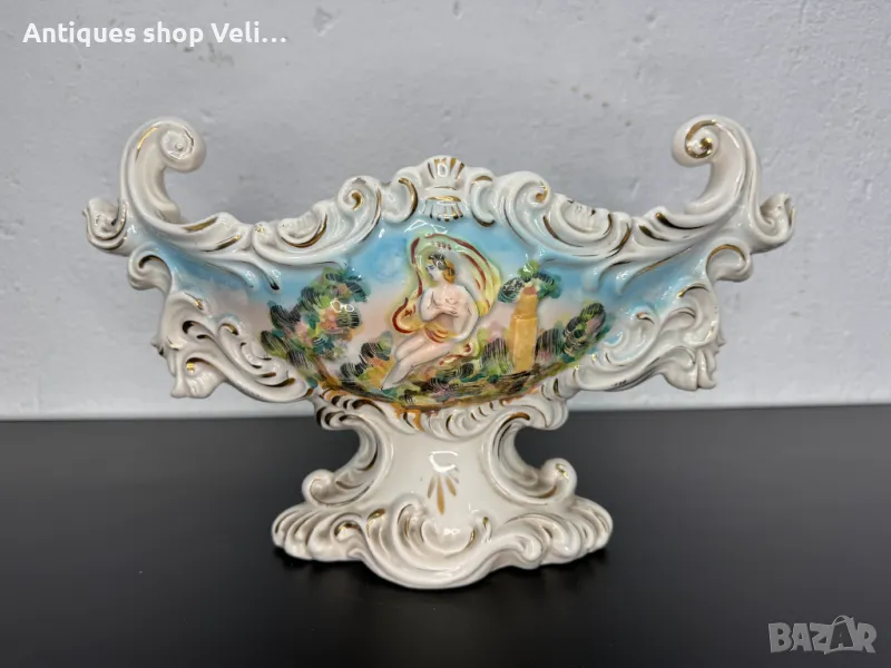 Порцеланова фруктиера Capo di monte №6403, снимка 1