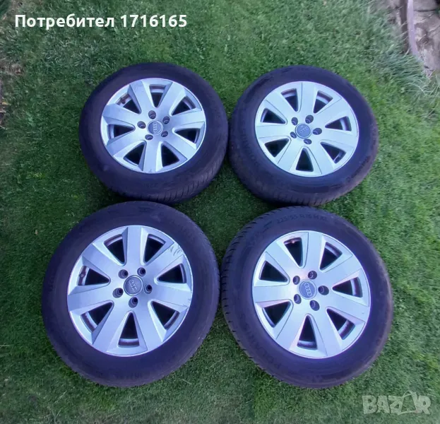 AUDI Оригинални алуминиеви джанти с гуми , снимка 1
