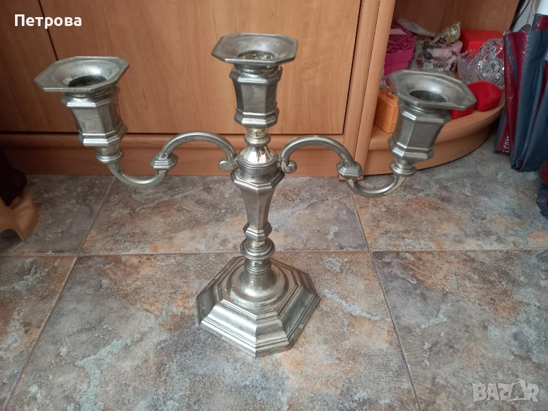 Свещник от метална сплав , снимка 1