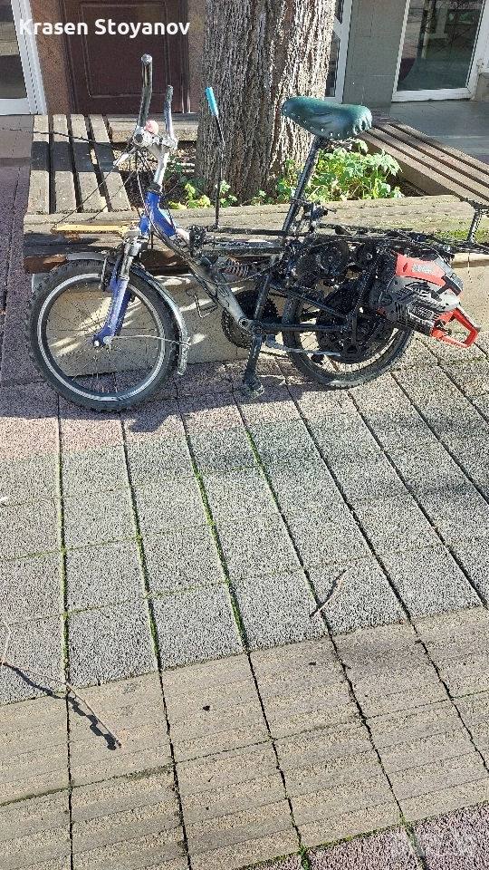 велосипед с двигател-резачка, снимка 1