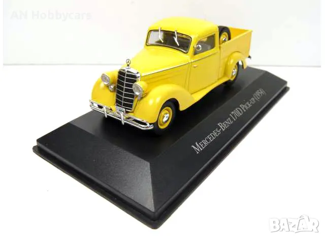 Mercedes-Benz 170d, Yellow 1954 1:43 Atlas, снимка 1