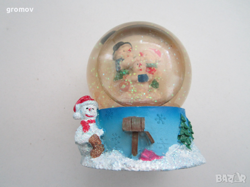 коледна стъклена топка, снимка 1