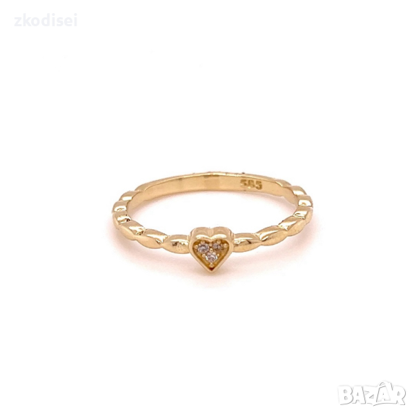 Златен дамски пръстен 1,67гр. размер:54 14кр. проба:585 модел:21987-5, снимка 1