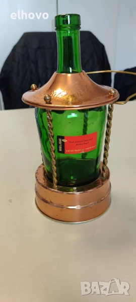 Немска музикална бутилка с швейцарска латерна, снимка 1