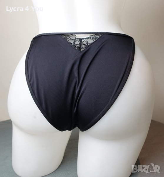 Lounge XS/S красива изрязана черна бикина с бродерии, снимка 1