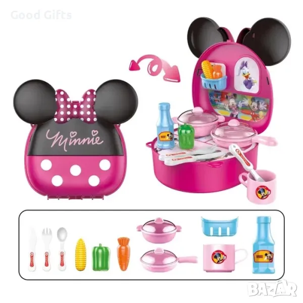 Кухня с аксесоари на Мини Маус и приятели, Minnie Mouse играчки, снимка 1