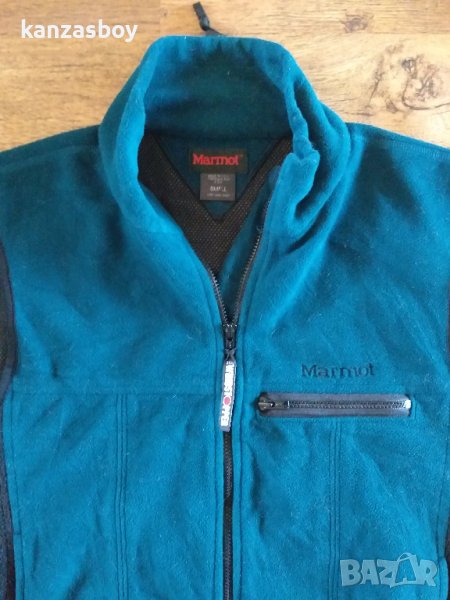 Marmot M Fleece Vest Blue Full Zip Windstopper - страхотен дамски елек С - размер, снимка 1