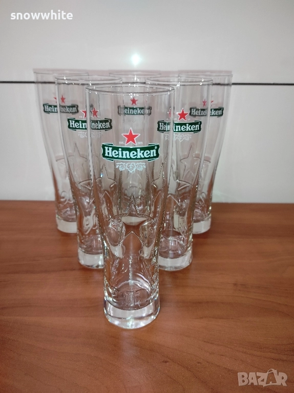 Чисто нови чаши Хайнекен - 250 мл и 400 мл, снимка 1