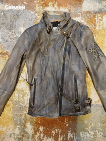Дамско байкър кожено яке Freaky Nation XS , снимка 1
