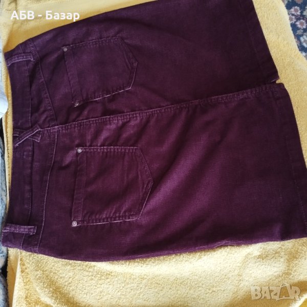 Пола винено червено кадифе размер EU 40, снимка 1