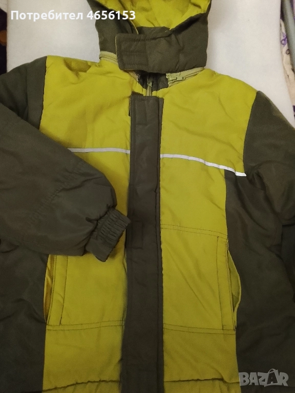 ДЕТСКО ЗИМНО ЯКЕ С КАЧУЛКА - Размер 140, снимка 1
