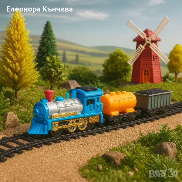 Влакче с релси, снимка 1