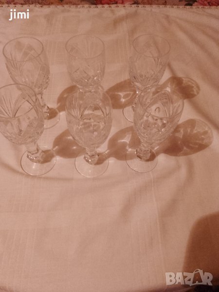 Кристални чаши за ракия "Бохемия", снимка 1