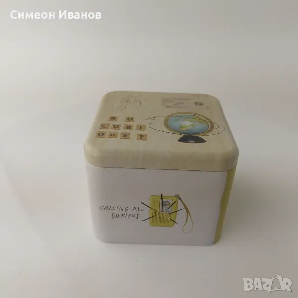 Интересна метална кутия от часовник Фосил Fossil #5591, снимка 1